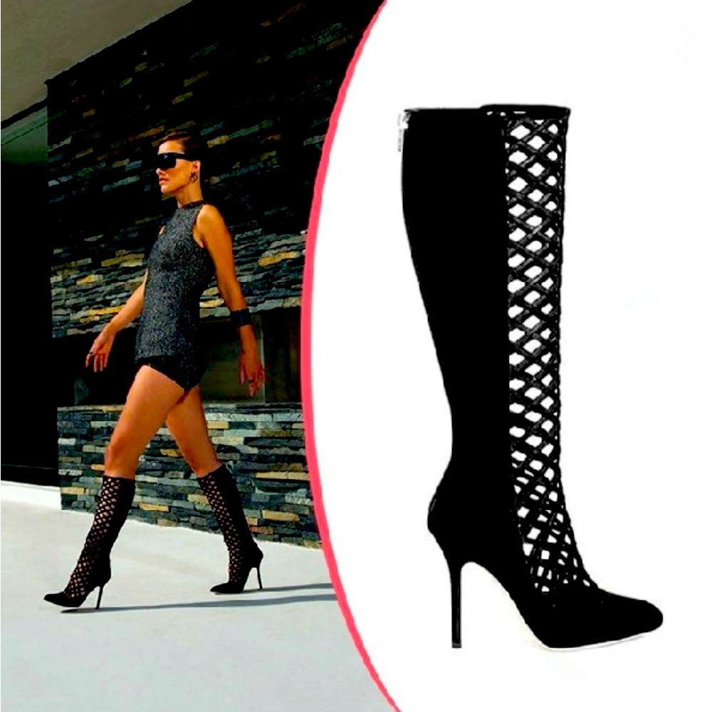 Jimmy Choi Caged Tall boot